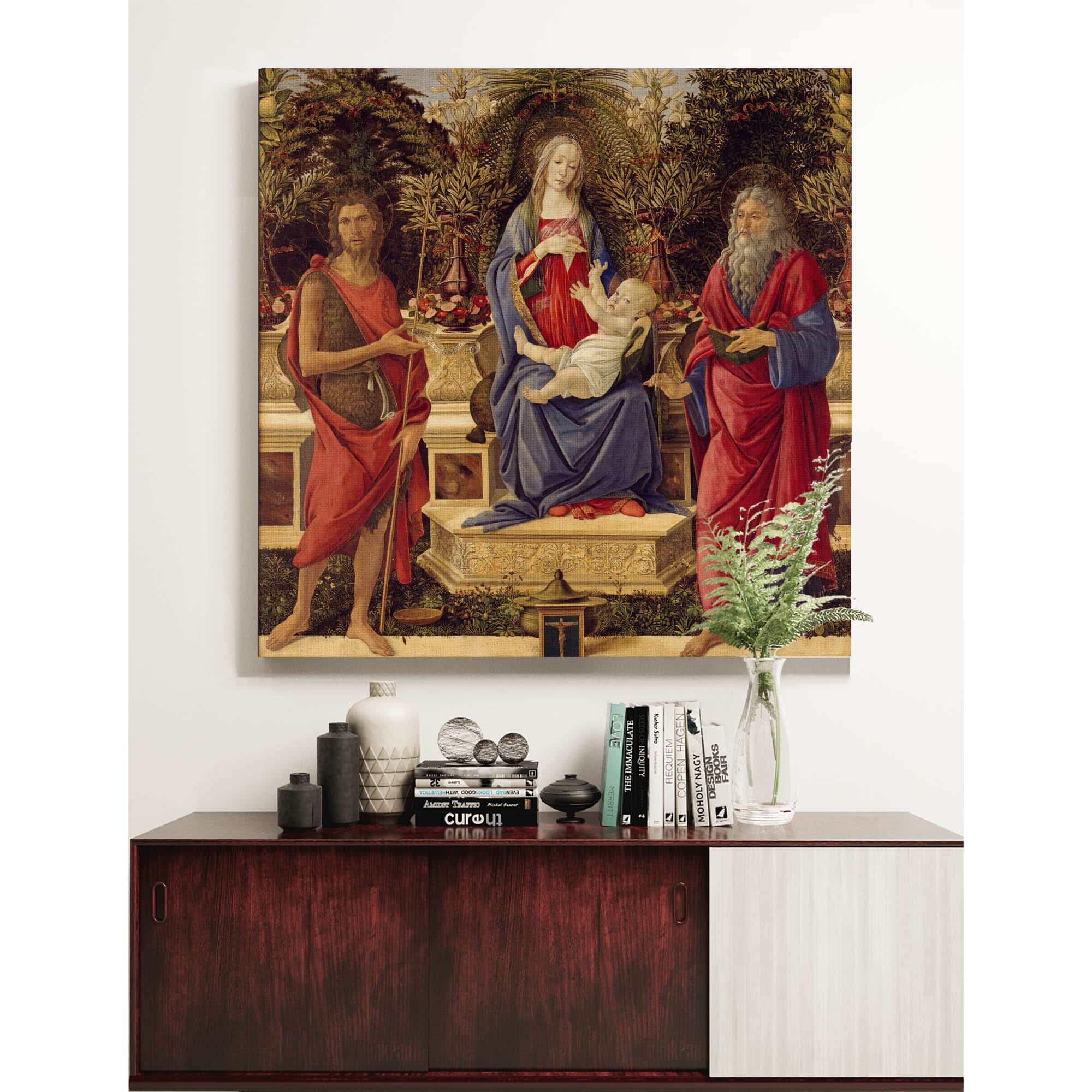 Madonna And Child With Both Saints John by Sandro Botticelli - Image 5