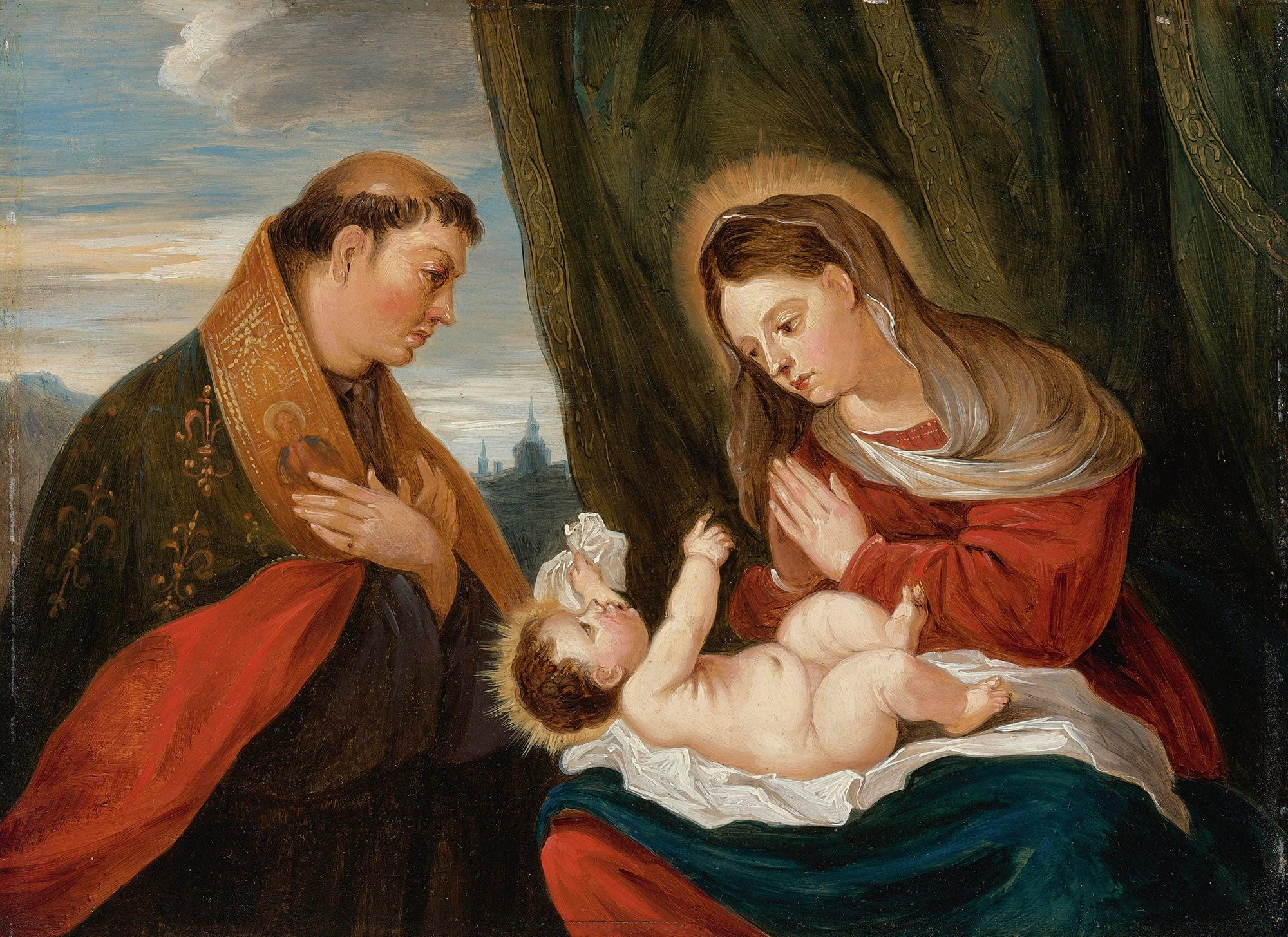 Madonna And Child With St Ludwig Of Toulouse by David Teniers The Younger - Image 2