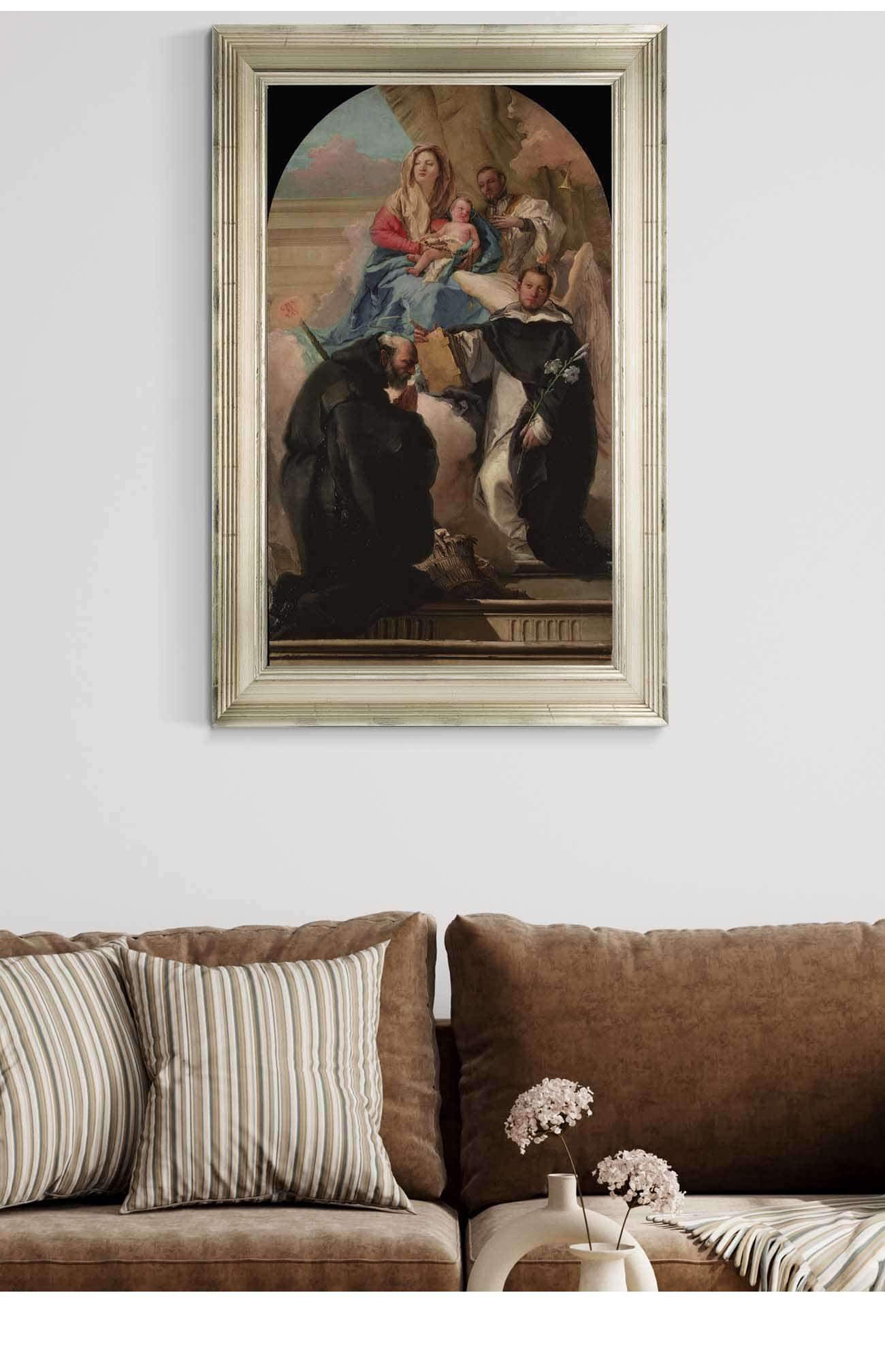 Madonna And Child With Three Saints by Giovanni Domenico Tiepolo - Image 5