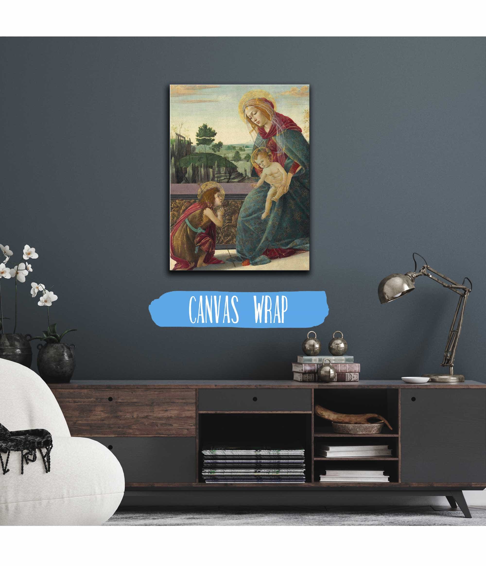 Madonna And Child With Young Saint John The Baptist by Sandro Botticelli - Image 3