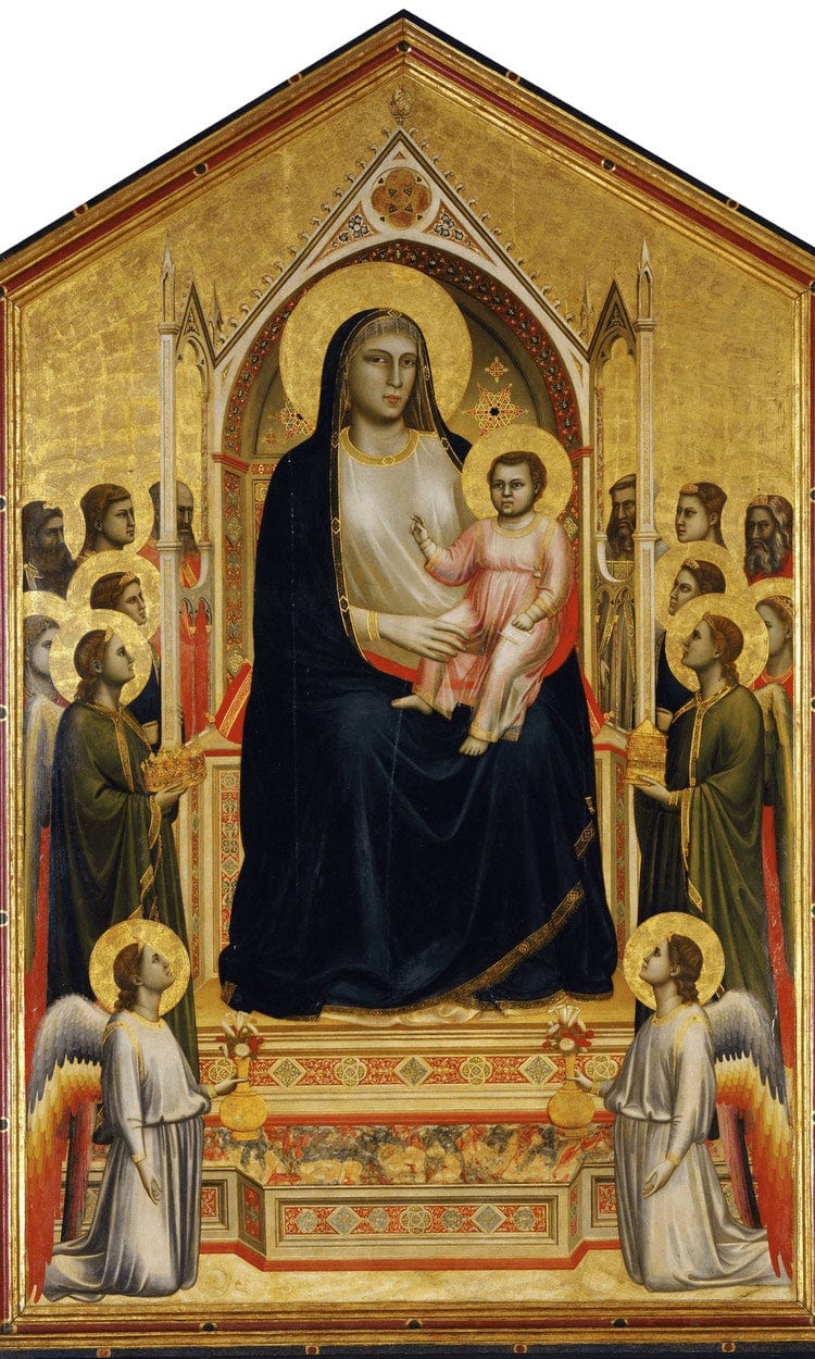 Madonna Enthroned 1310 By Giotto Di Bondone - Image 6