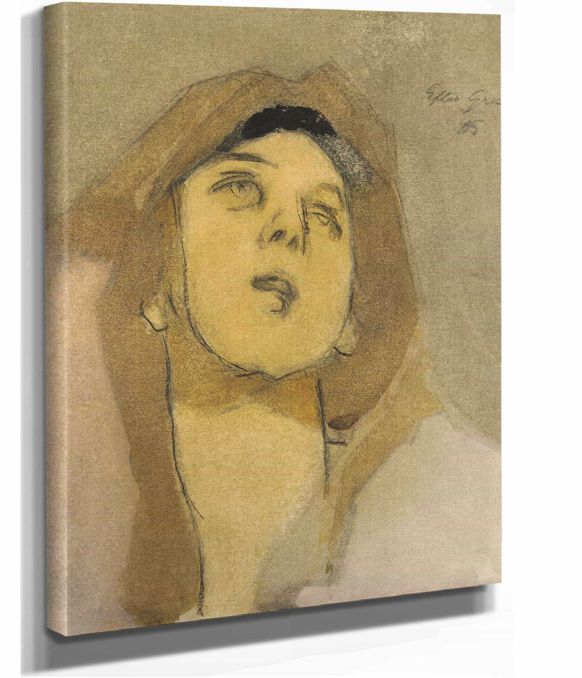 Madonna Immaculata After El Greco by Helene Schjerfbeck - Image 2