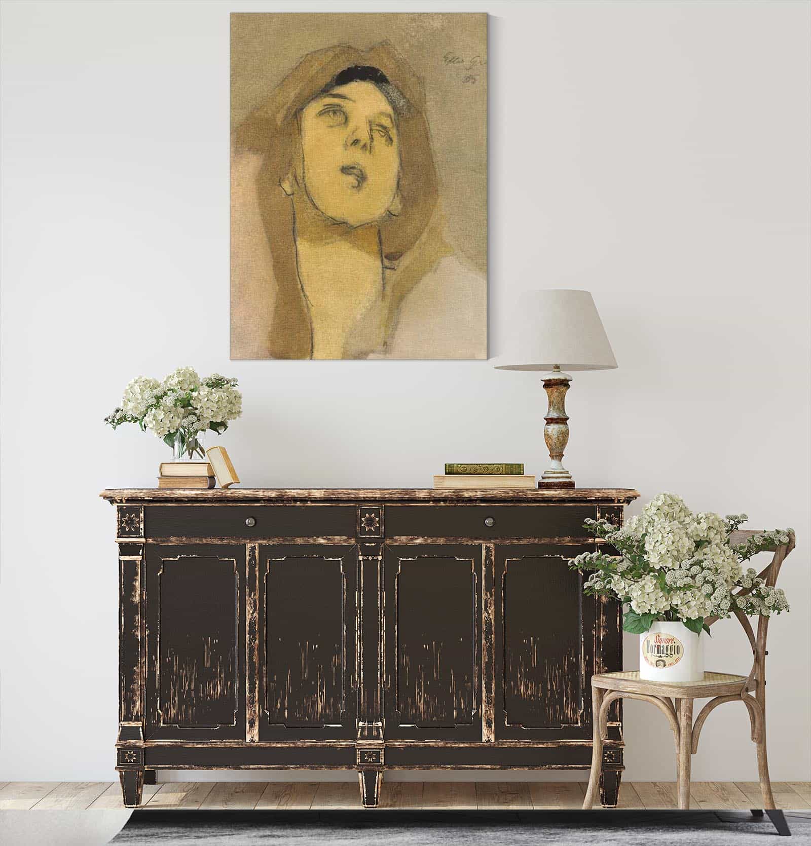 Madonna Immaculata After El Greco by Helene Schjerfbeck - Image 4