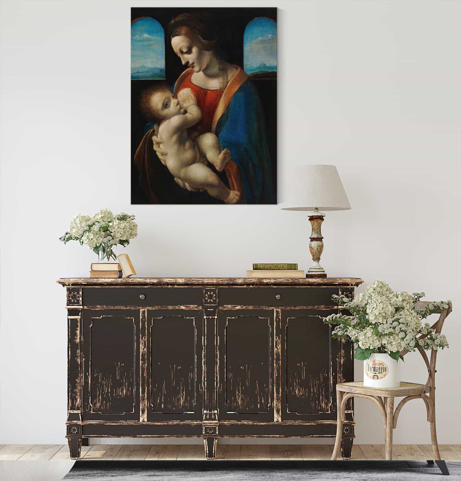 Madonna Litta Copy After Leonardo Da Vinci by Magnus Enckell - Image 4