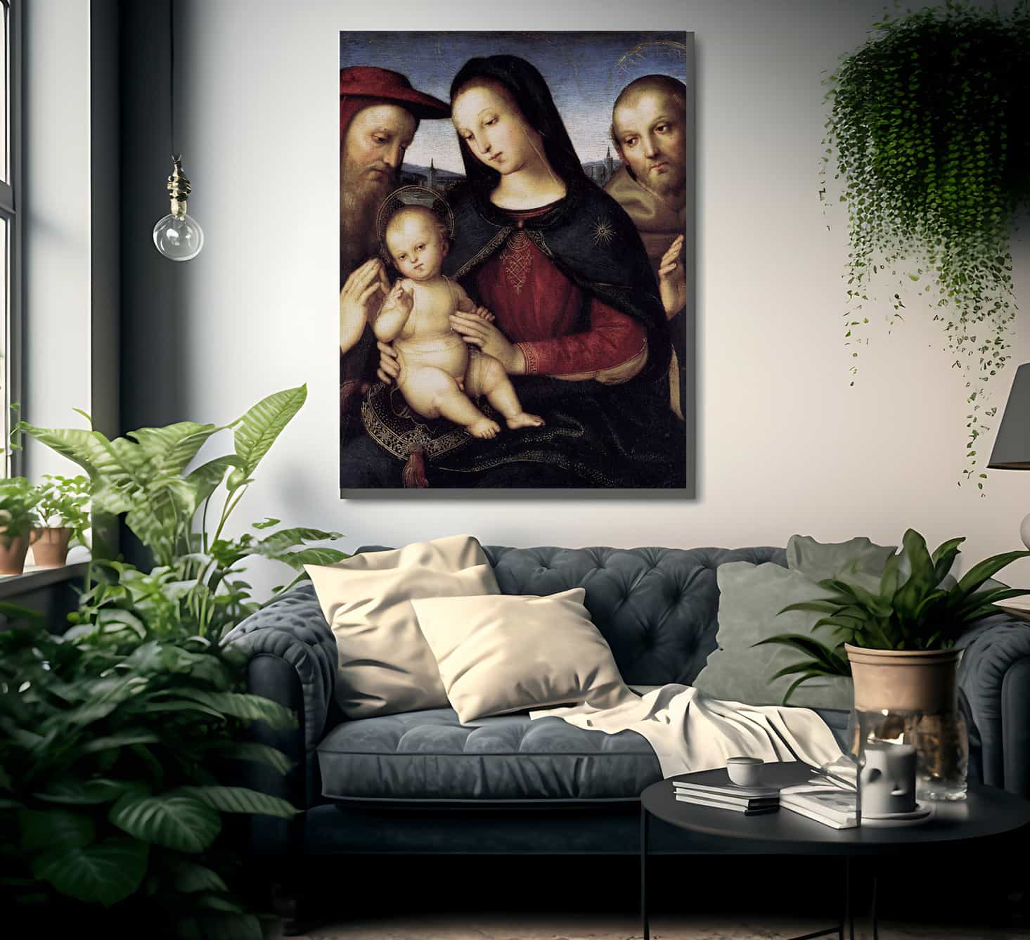 Madonna With Child And Saints 1502 By Raphael Sanzio - Image 2