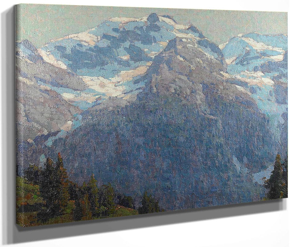 Majestic Alpine Scene By Edgar Payne