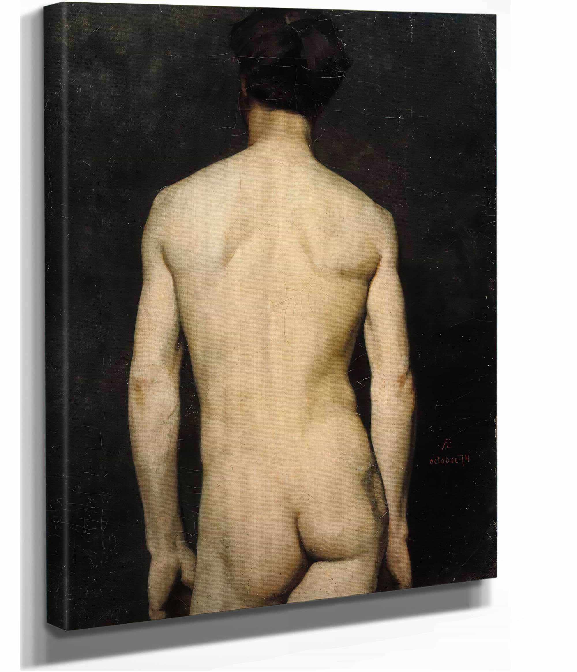 Male Model Academy Study by Albert Edelfelt - Image 5