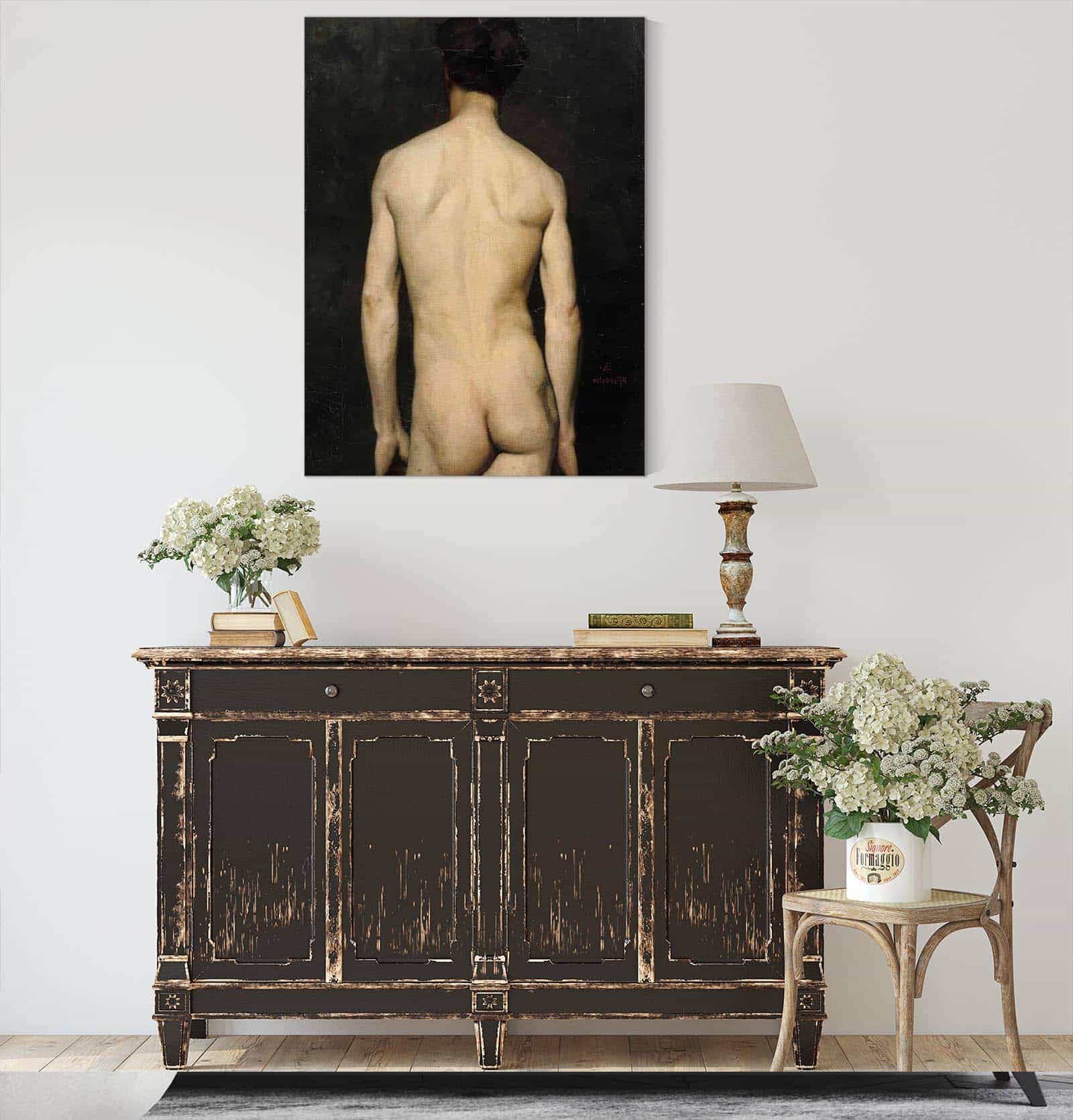 Male Model Academy Study by Albert Edelfelt - Image 7