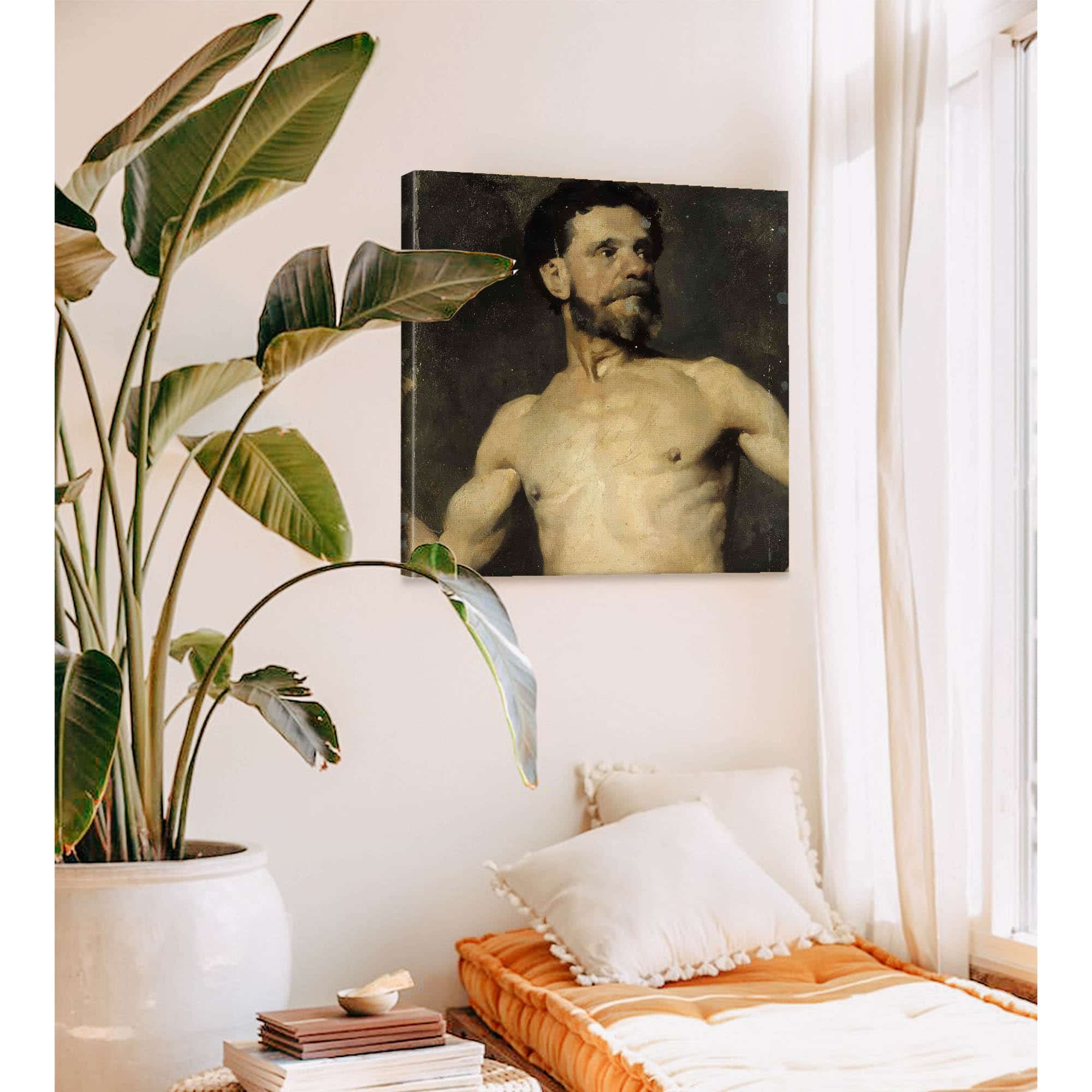 Male Model Study by Albert Edelfelt - Image 6