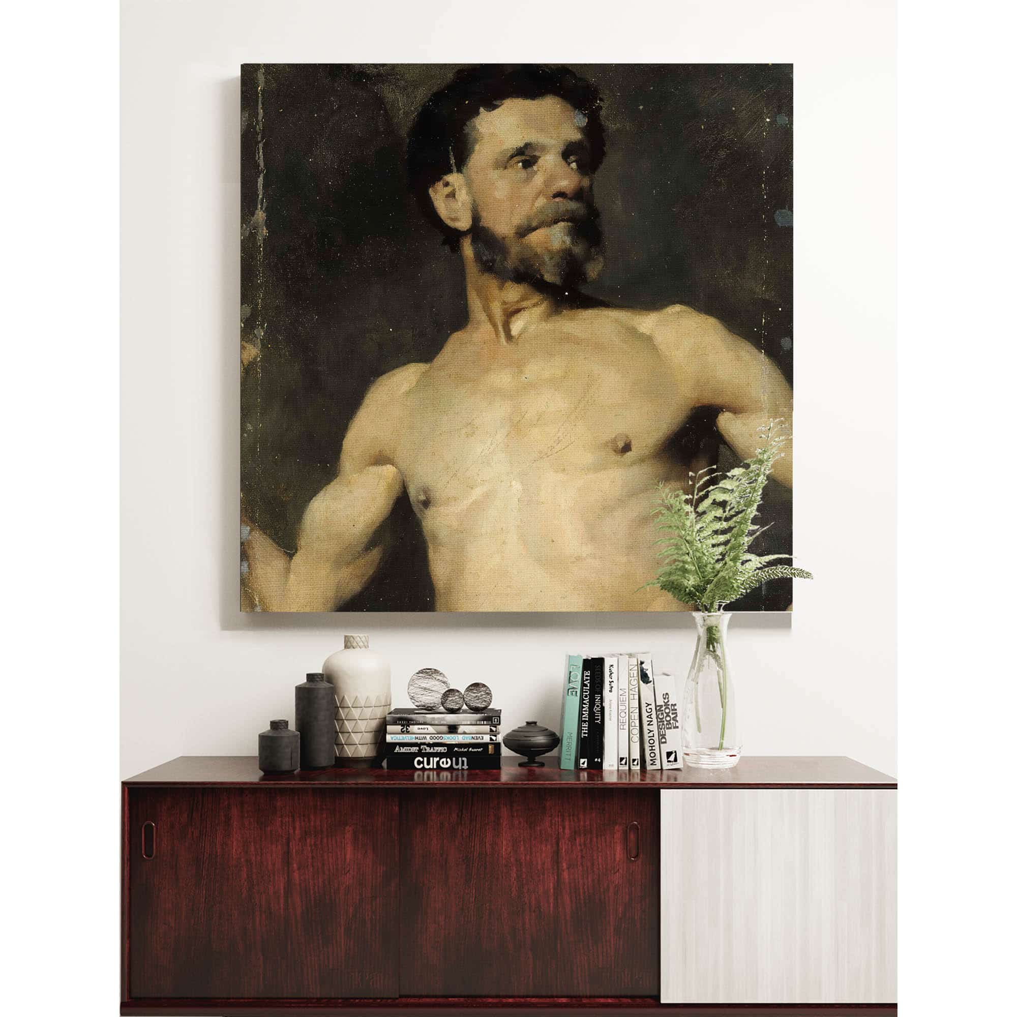 Male Model Study by Albert Edelfelt - Image 8