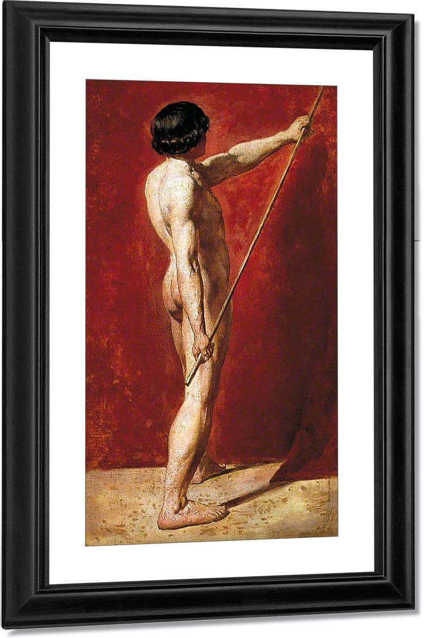 Male Nude With Staff By William Etty - Image 5