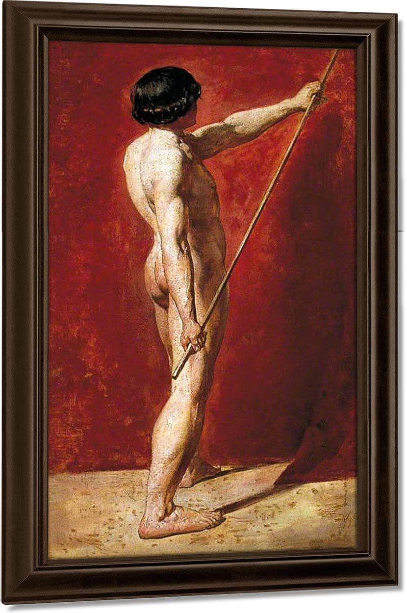 Male Nude With Staff By William Etty - Image 7