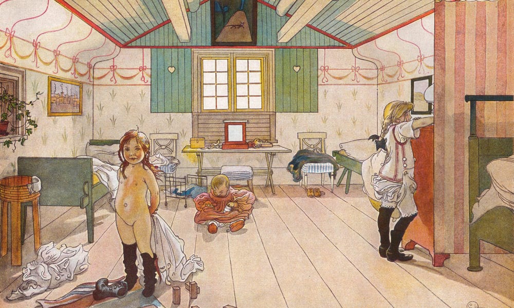 Mamma's And The Small Girls' Room By Carl Larsson - Image 5