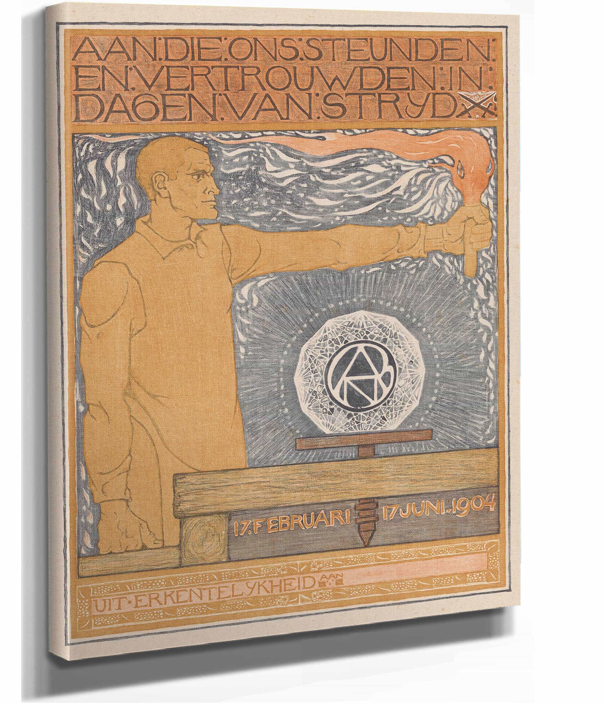 Man Die Een Fakkel Vasthoudt by Richard Nicolaus Roland Holst - Image 2