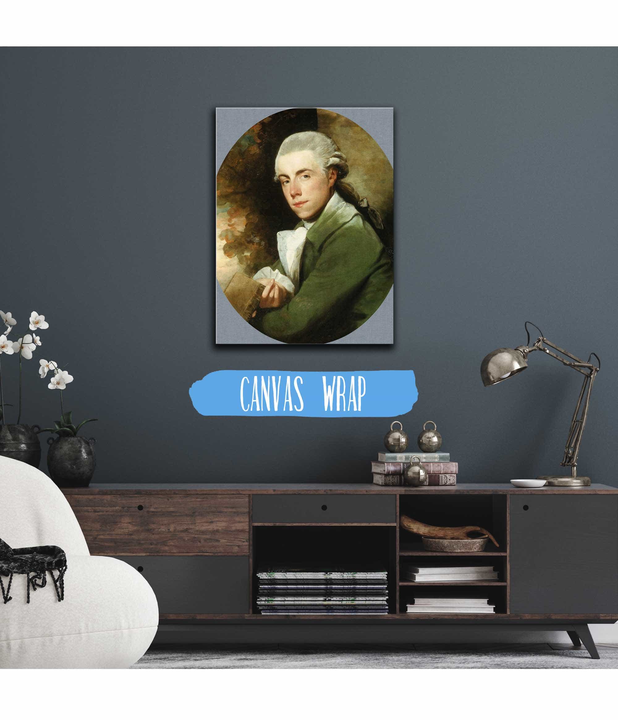 Man In A Green Coat by Gilbert Stuart - Image 3