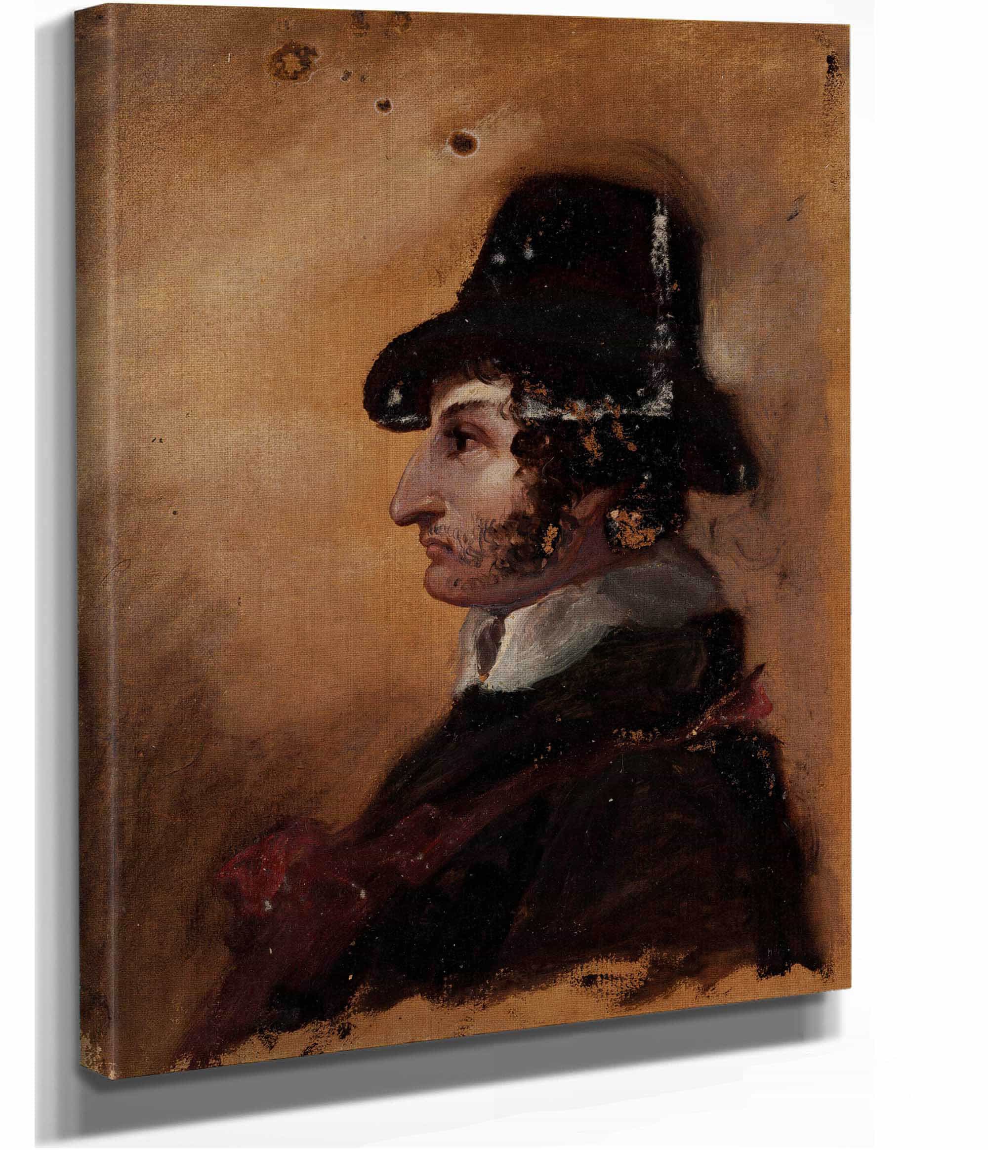 Man In A High Hat Between And by Thomas Cole - Image 2