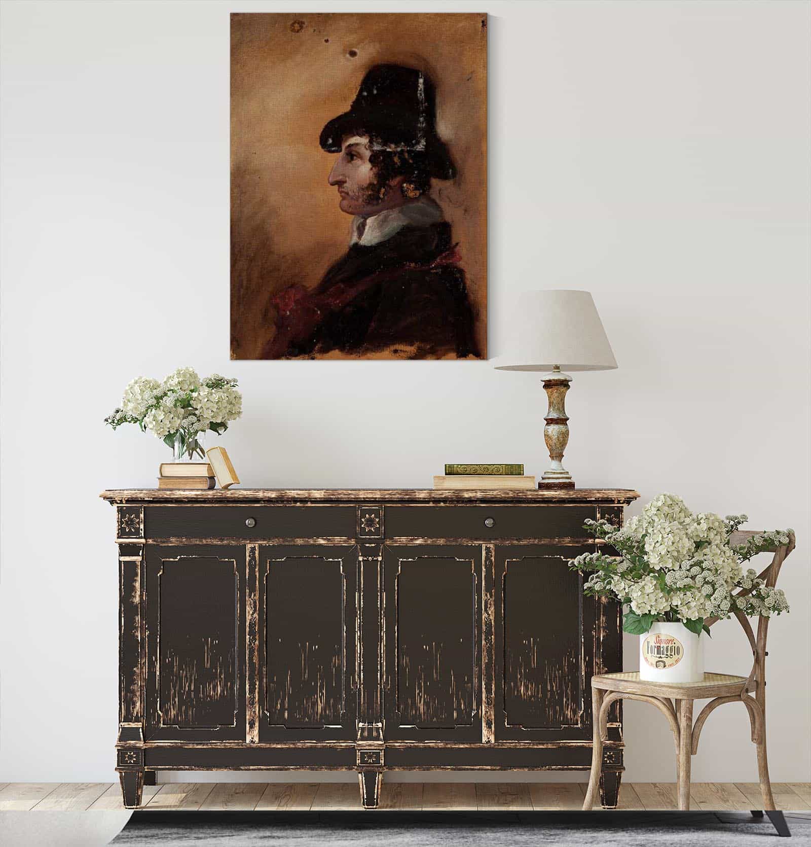 Man In A High Hat Between And by Thomas Cole - Image 4