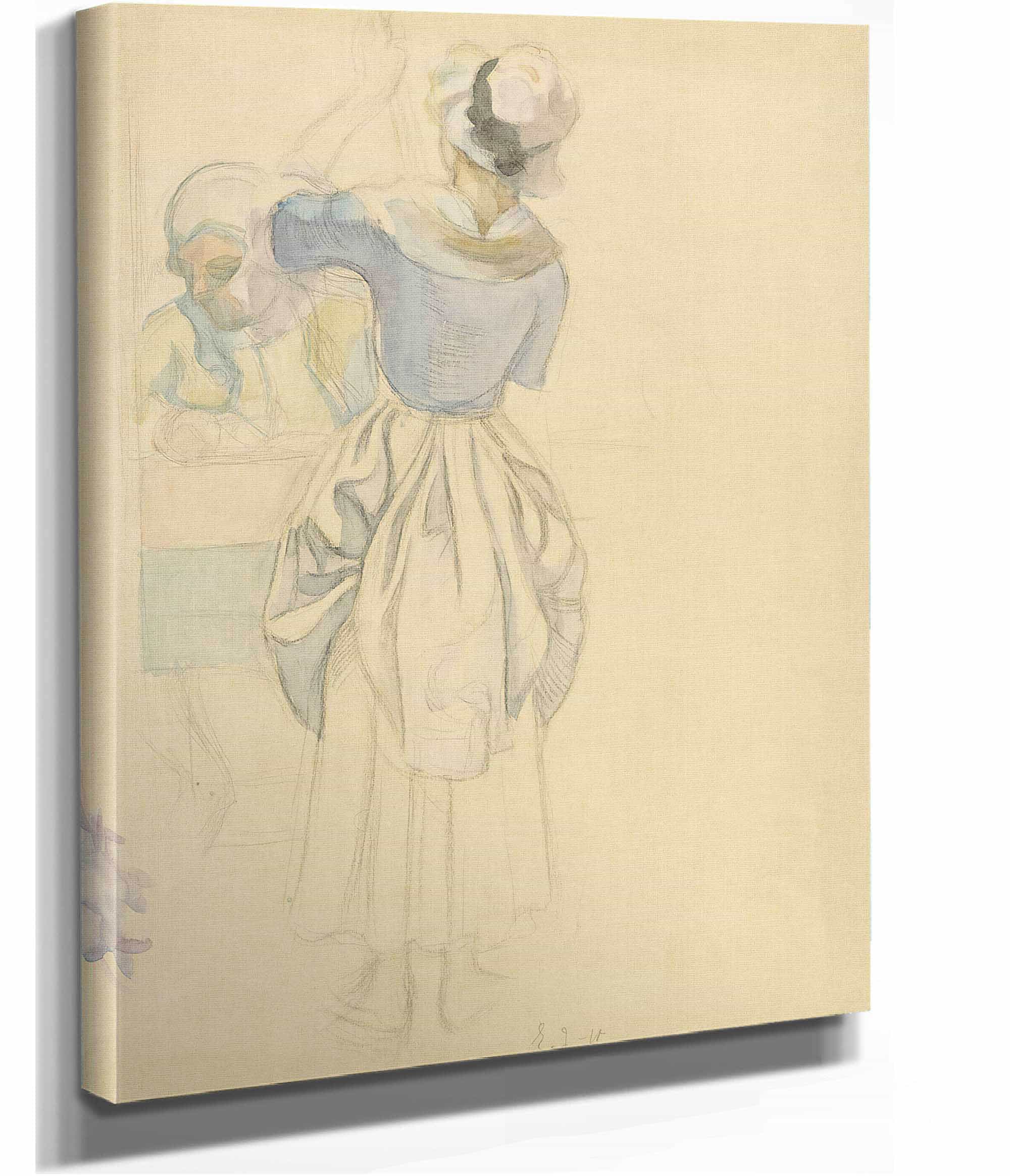 Man In Rococo Attire With Maid by Eero Jarnefelt - Image 2