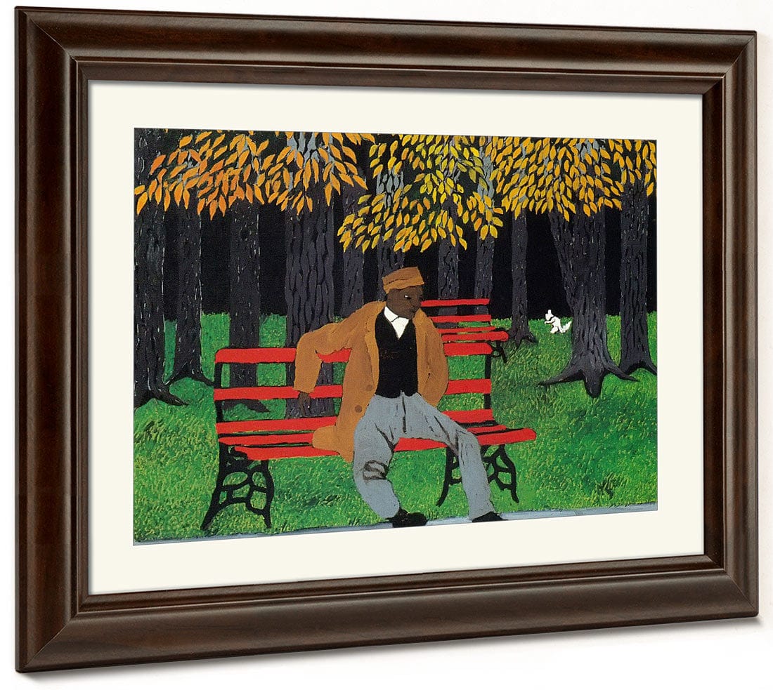 Man By On By A By Bench By Self By Portrait By Horace By Pippin - Image 3