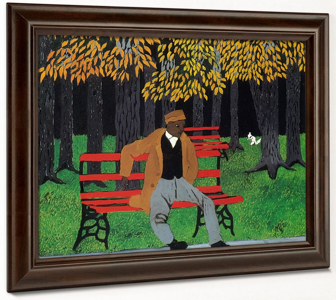 Man By On By A By Bench By Self By Portrait By Horace By Pippin - Image 4