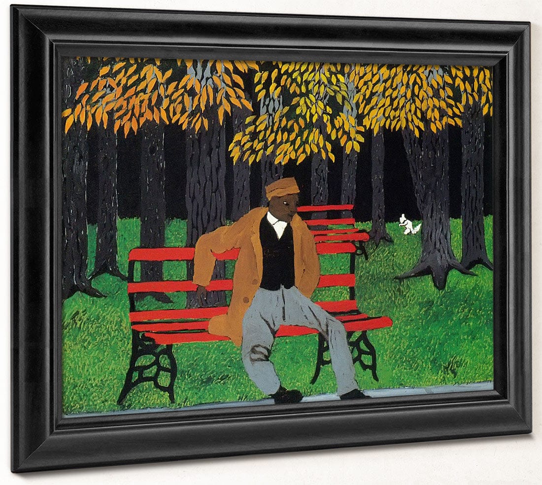 Man By On By A By Bench By Self By Portrait By Horace By Pippin - Image 6