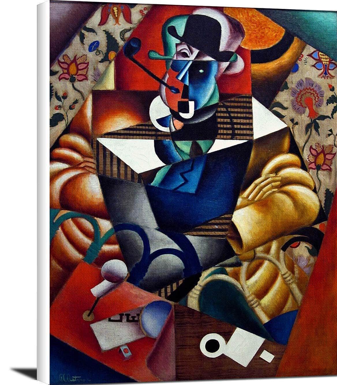 Man With A Pipe Painting Jean Metzinger Canvas Art