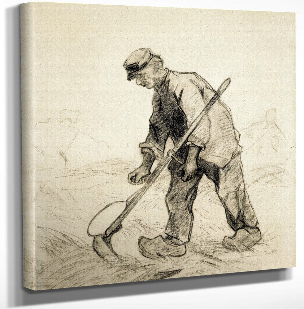Man With A Scythe By Vincent Van Gogh
