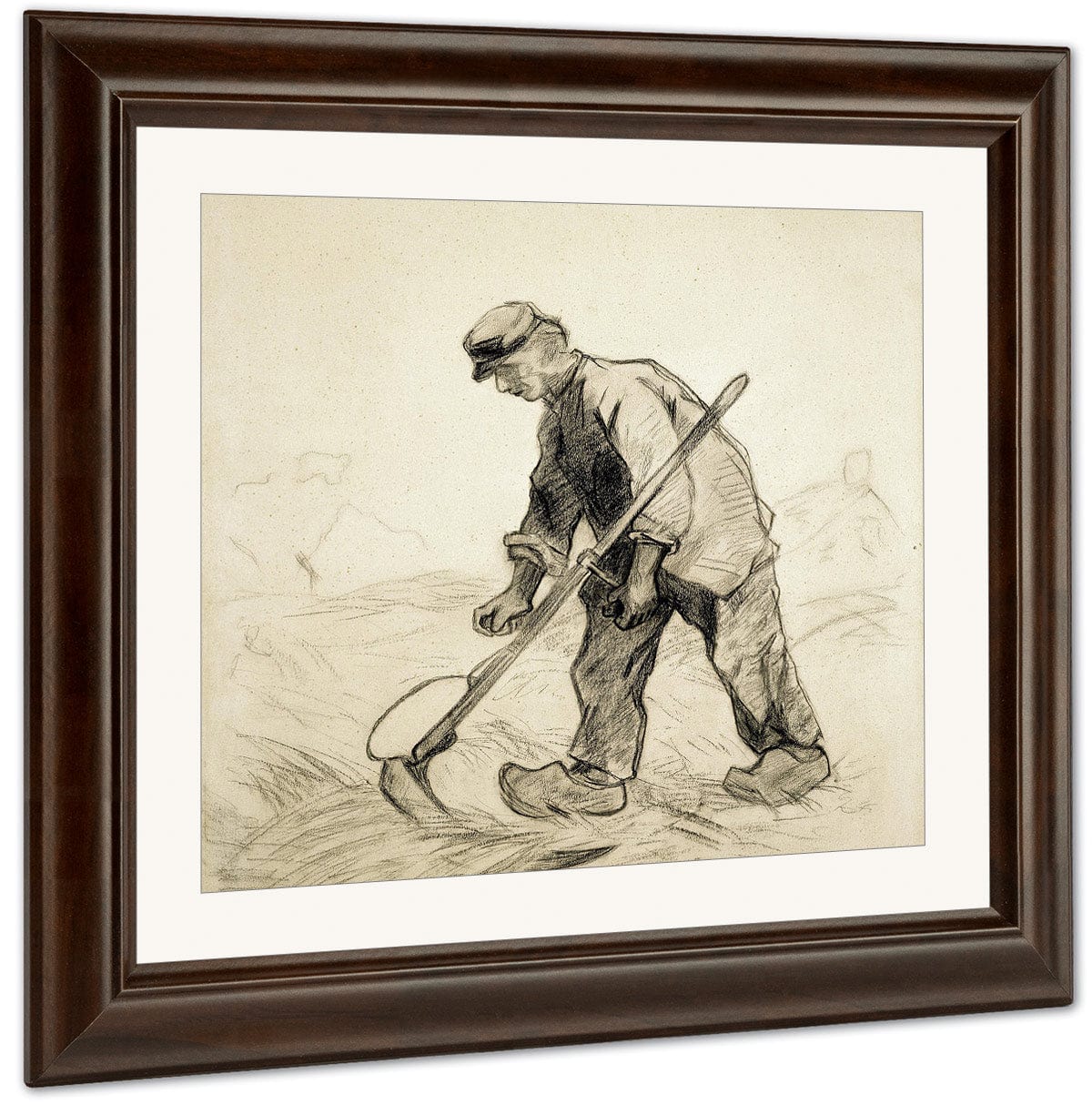 Man With A Scythe By Vincent Van Gogh - Image 3