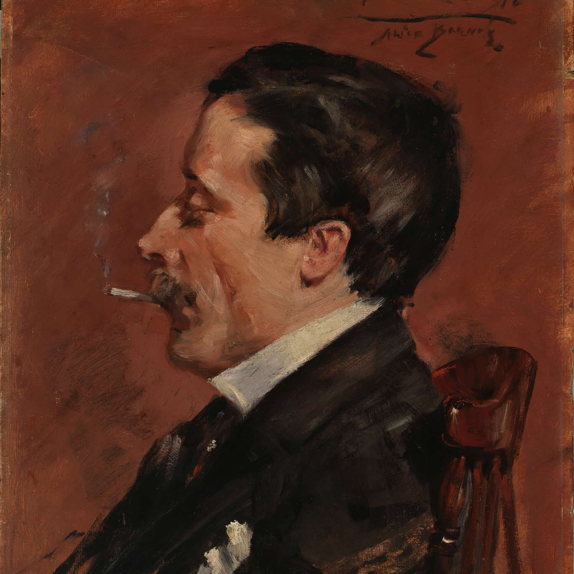 Man With Cigarette by Alice Pike Barney - Image 4