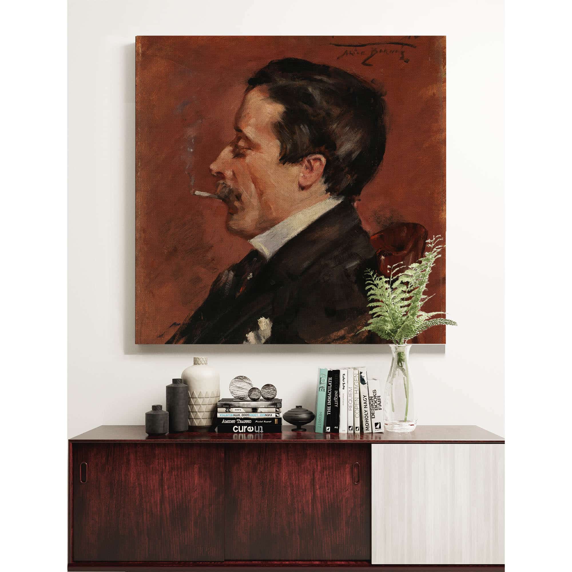 Man With Cigarette by Alice Pike Barney - Image 5