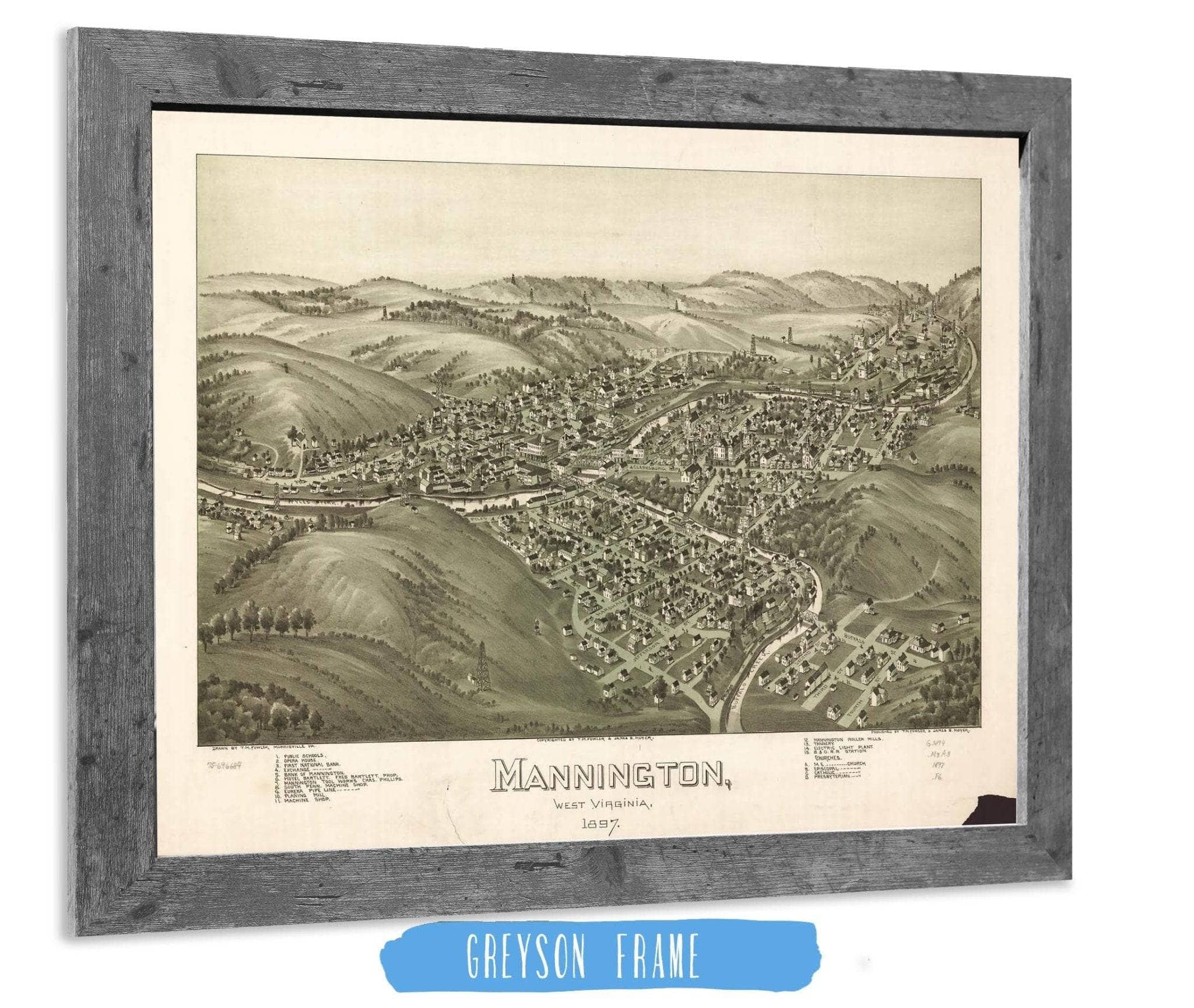 Mannington West Virginia 1897 State of West Virginia - Image 6