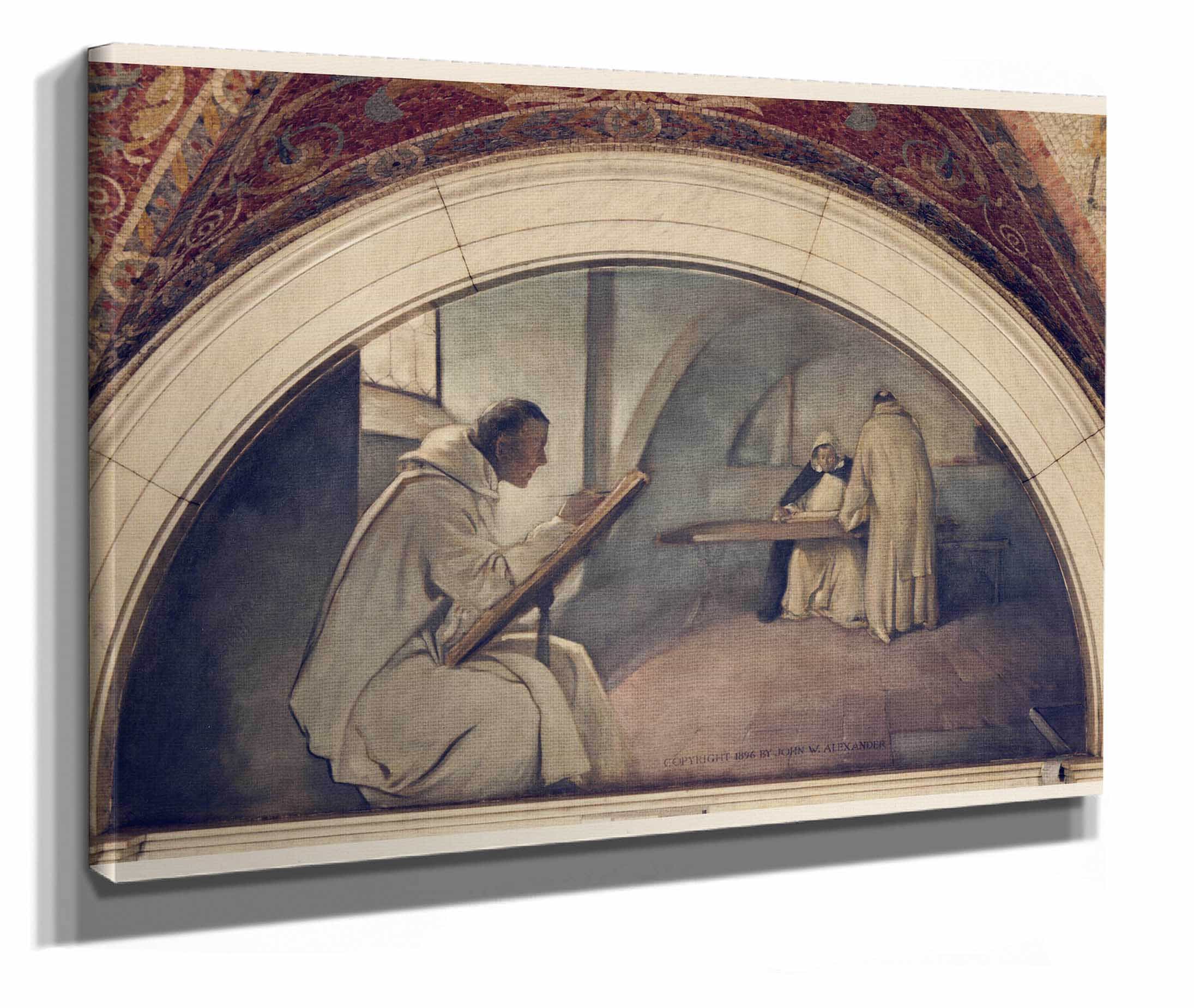 Manuscript Book Mural In Evolution Of The Book Series by John White Alexander - Image 2