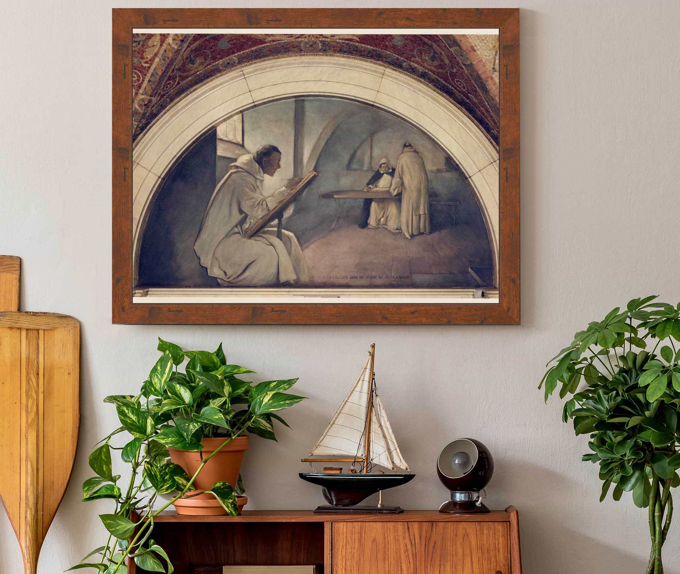 Manuscript Book Mural In Evolution Of The Book Series by John White Alexander - Image 3