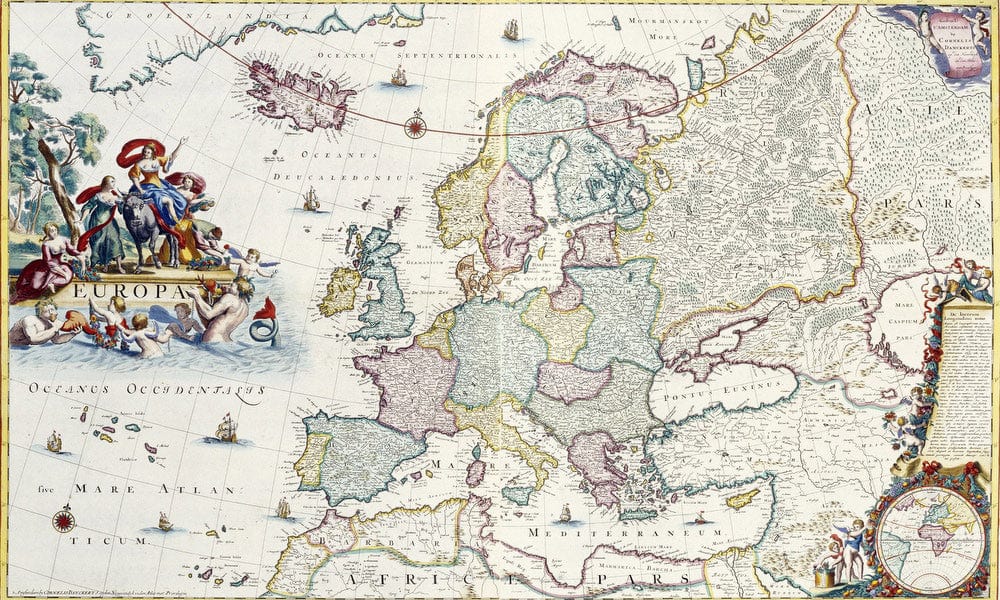 Map Of Europe By Cornelis Danckerts - Image 7