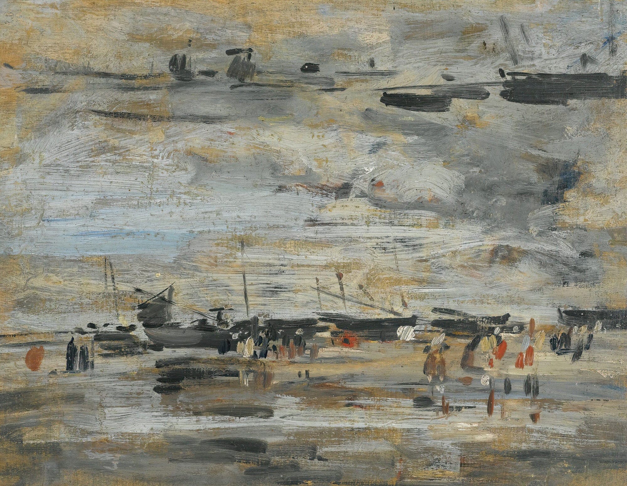 Maree Basse Etude by Eugene Boudin - Image 2