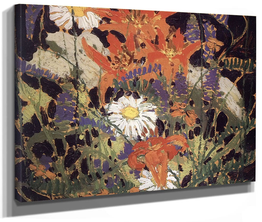 Marguerites Wood Lilies And Vetch By Tom Thomson