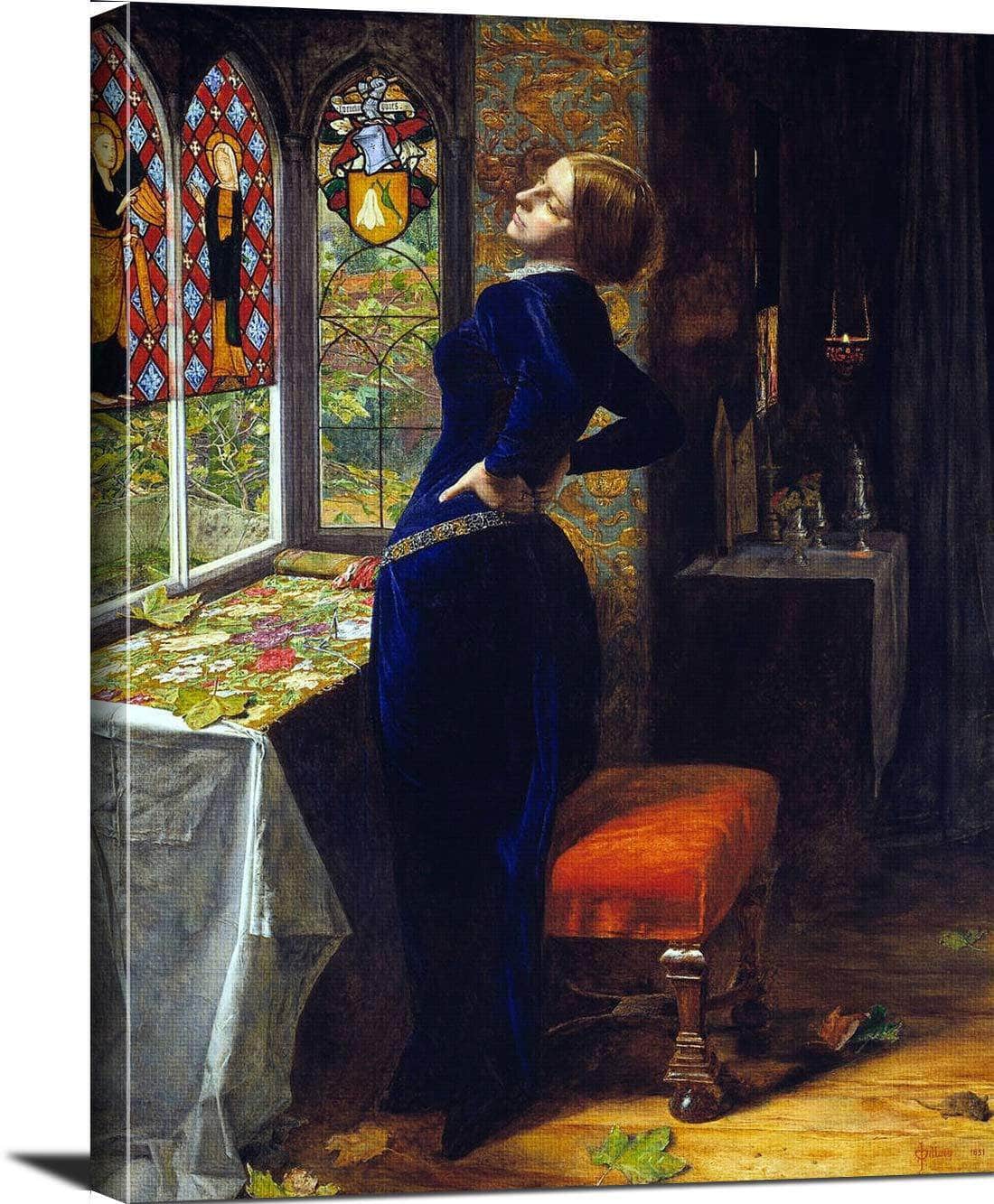 Mariana Painting John Everett Millais Canvas Art - Image 3