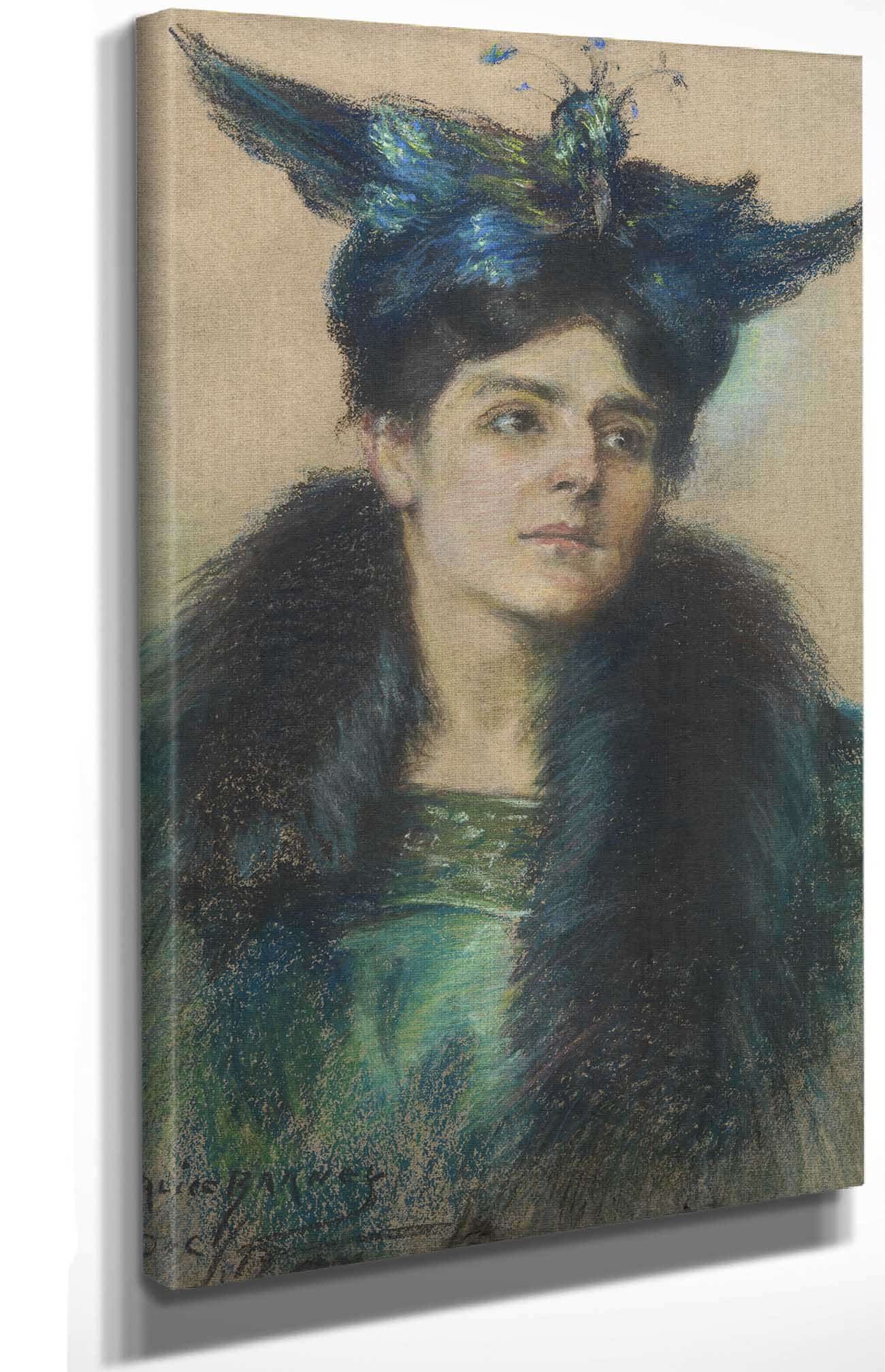 Marianne With Hat by Alice Pike Barney - Image 4
