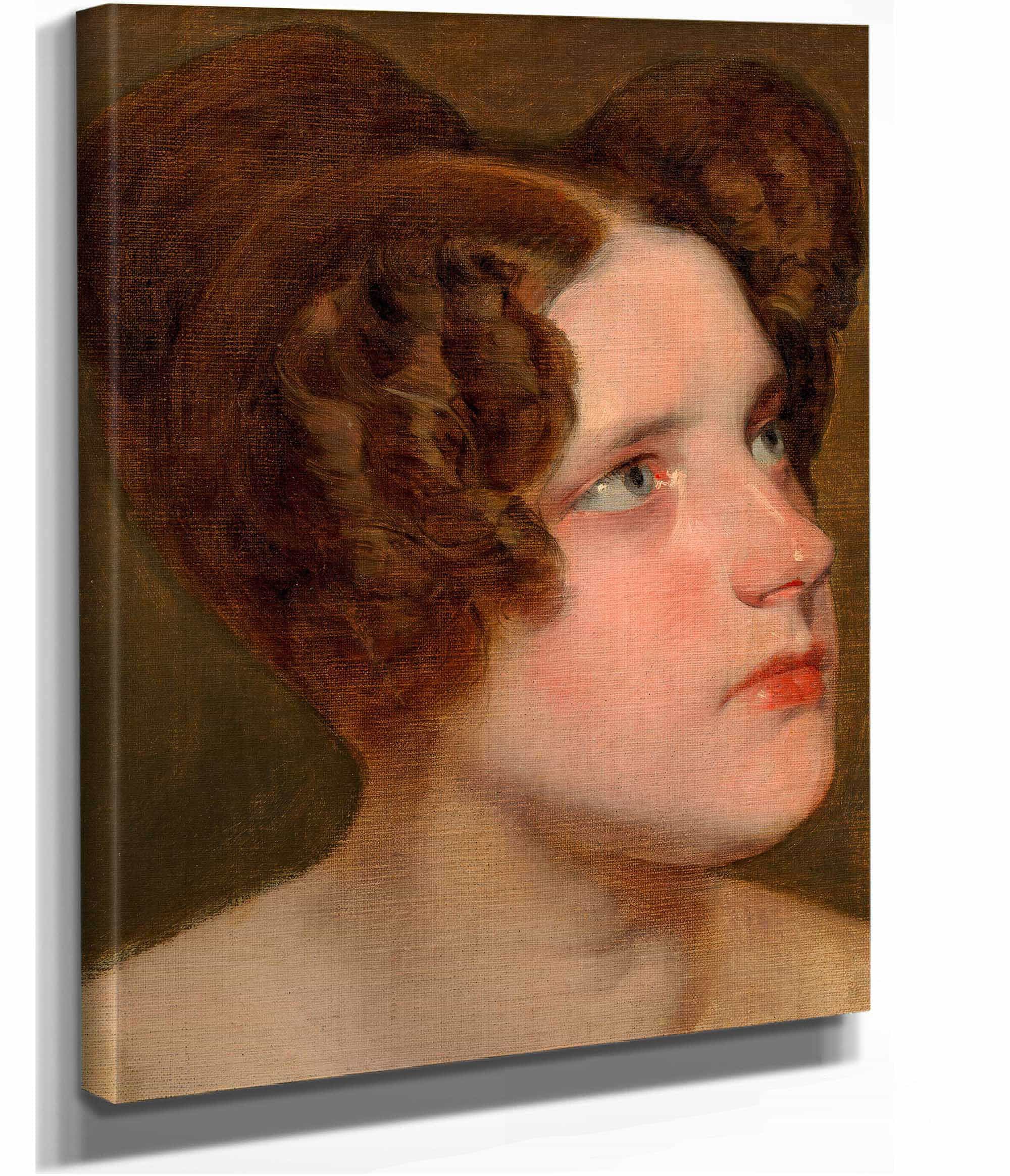 Marie Baumann Verh Loewe by Friedrich Von Amerling - Image 2
