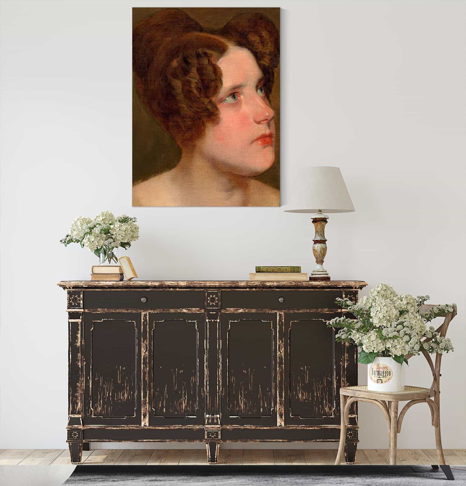 Marie Baumann Verh Loewe by Friedrich Von Amerling - Image 4