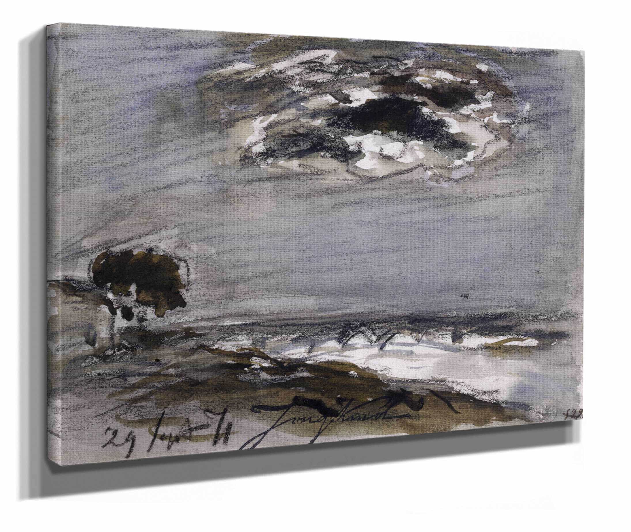 Marine Par Gros Temps by Johan Barthold Jongkind - Image 2