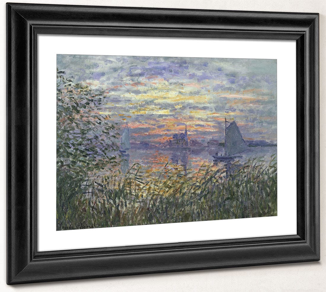 Marine View With A Sunset 1 By Claude Monet - Image 4