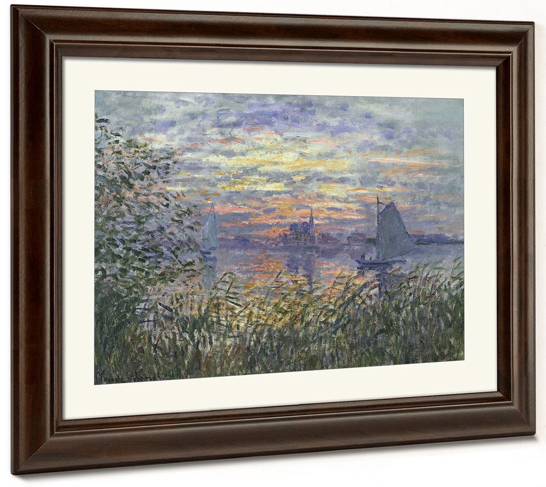 Marine View With A Sunset By Claude Monet - Image 5
