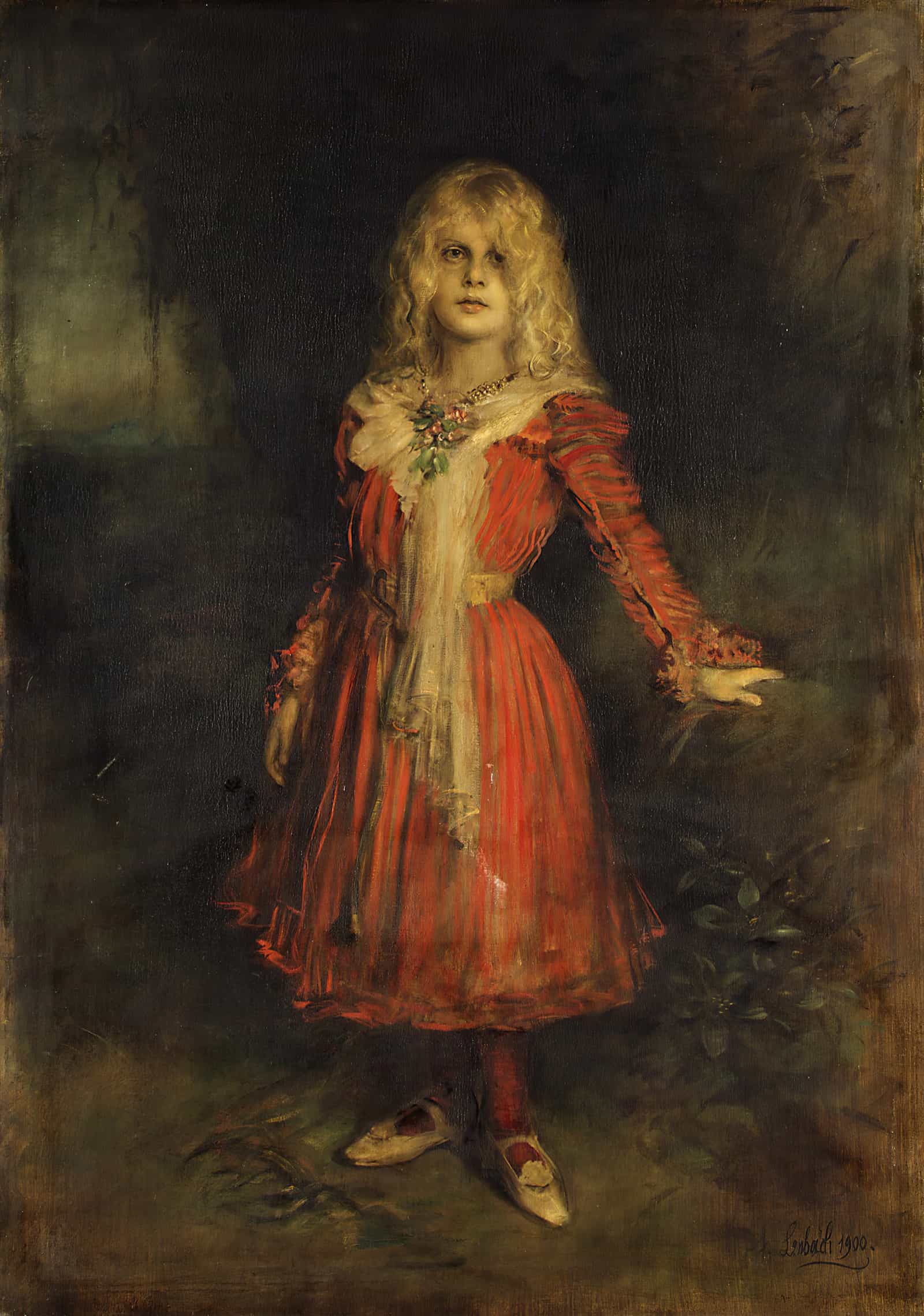 Marion Lenbach The Artists Daughter by Franz Von Lenbach