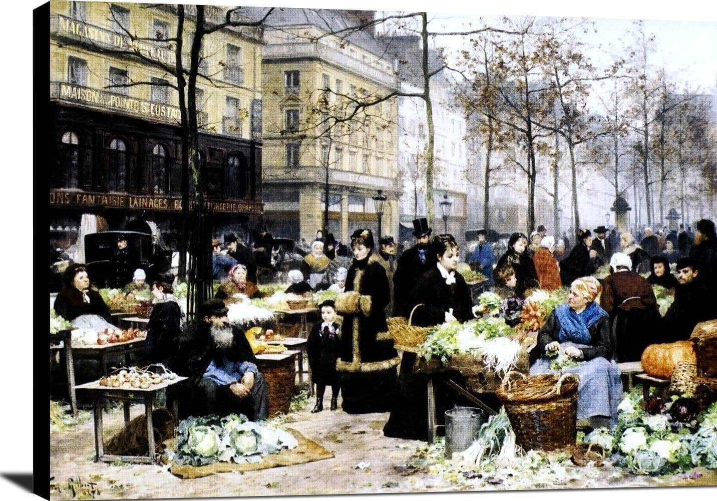 Market Day Painting Victor Gabriel Gilbert Canvas Art - Image 2