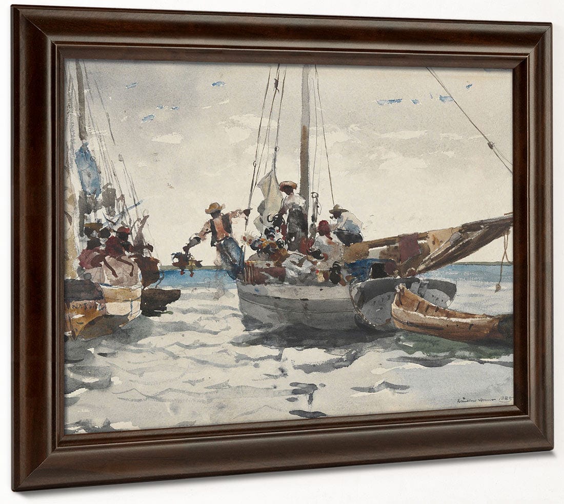 Market Scene, Nassau By Winslow Homer - Image 4