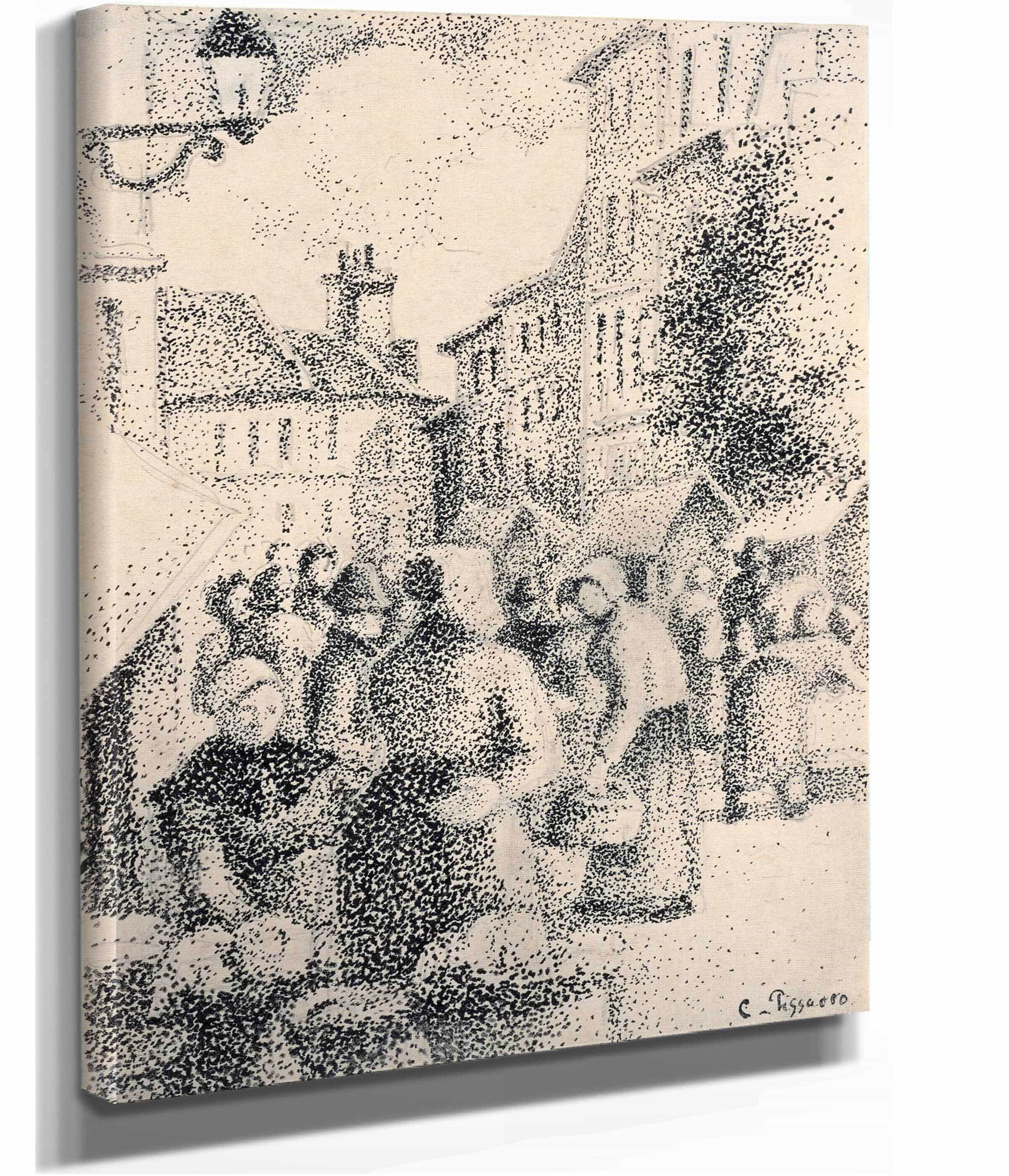 Marketplace In Pontoise by Camille Pissarro - Image 2