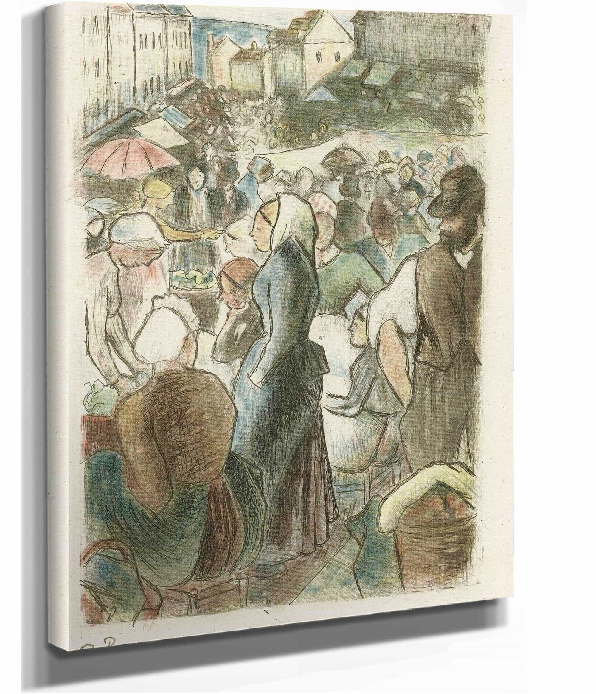 Markt In Gisors by Camille Pissarro - Image 2