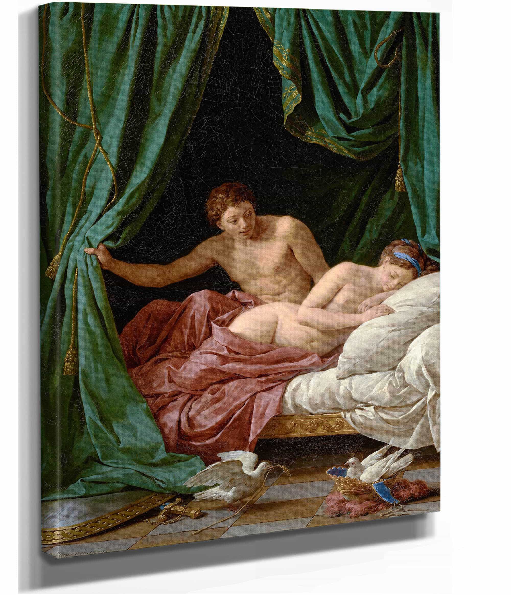 Mars And Venus Allegory Of Peace by Louis Jean Francois Lagrenee - Image 2