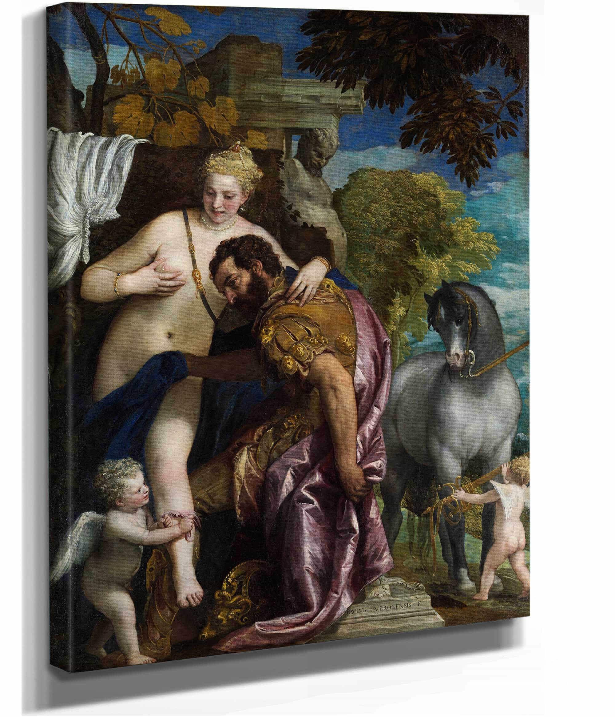 Mars And Venus United By Love S by Paolo Veronese - Image 2